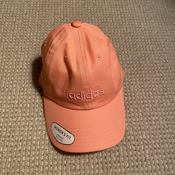 Peach Adidas women's baseball cap